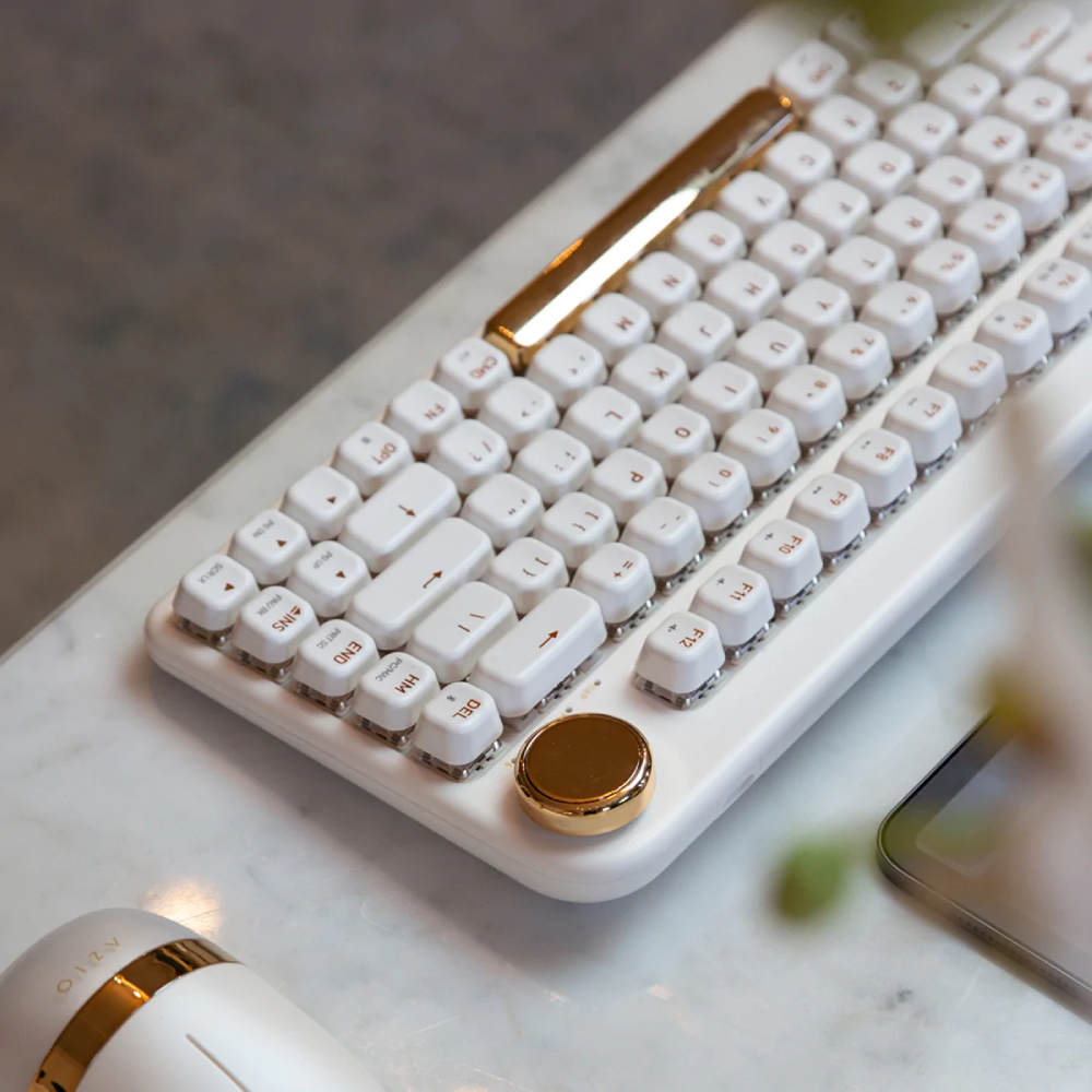 Беспроводная клавиатура с ретро-дизайном. AZIO IZO Wireless Keyboard ...
